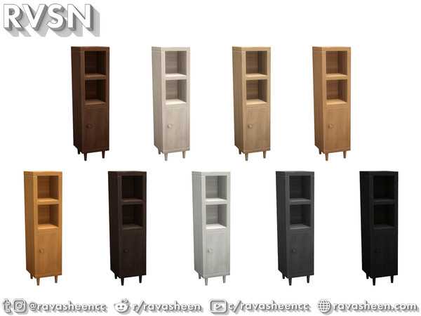 Sims 4 — Bidet As It May Tall Right Cabinet by RAVASHEEN — Create that earthy feel in your bathroom with the Bidet As It