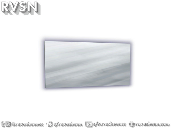 Sims 4 — Bidet As It May Mirror by RAVASHEEN — You don't need some fancy frame to pretty up your look. You want the raw,