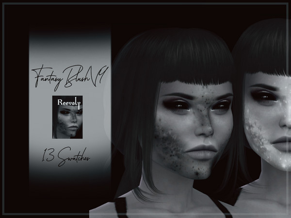 Sims 4 — Fantasy Blush V4 by Reevaly — 13 Swatches. Teen to Elder. For Male and Female. Base Game compatible. Please do