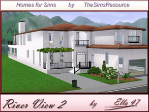 Sims 3 — Riverview 2 by ella47 — Is a real beautiful House for your Sims. There are outside big Terrasses with BBQ .