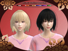 Sims 4 — SELRE　Medium Bob Hair by Selre — ALL Lot. There is 25 colors of color. We also make them for hats.