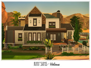 Sims 4 — Helena by Ray_Sims — This house fully furnished and decorated, without custom content. This house has 2 bedroom