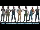 Sims 4 — Male OverallHenley Edited by Julie J - Eco Living by Julie_J — Originally from Eco Living. The top part made