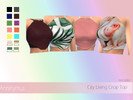 Sims 4 — City Living Crop Top recolor by Anninymus — Its a recolor of the crop top with comes with the expansion pack