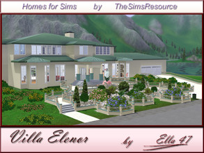 Sims 3 — Villa Elenor by ella47 — Villa Elenor is a nice home for Celebrity Sims. With beautiful Borders by the Entree.
