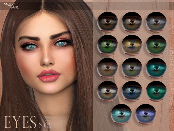 Sims 4 — [MH] Eyes N05 by MagicHand — --18 available colors-- --Compatible with HQ settings-- --CAS thumbnail-- Enjoy!