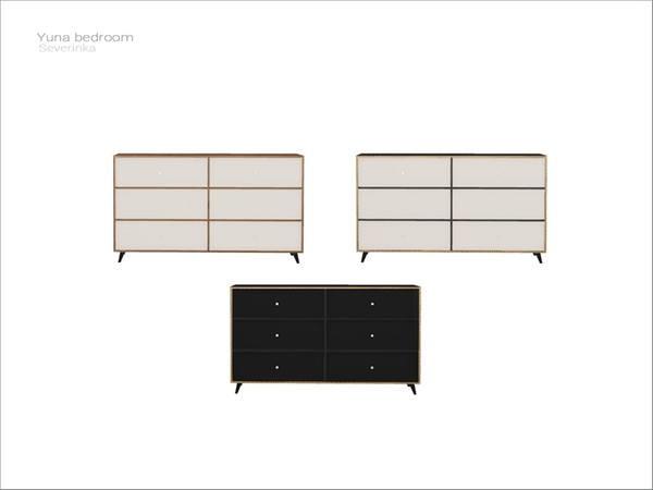 Sims 4 — [Yuna bedroom] - dresser by Severinka_ — Dresser From the set 'Yuna bedroom' Build / Buy category: Storage /