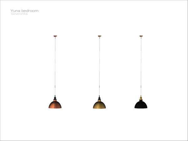 Sims 4 — [Yuna bedroom] - ceiling lamp v03 by Severinka_ — Ceiling lamp v03 From the set 'Yuna bedroom' Build / Buy