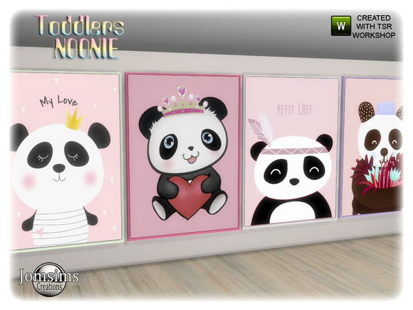 Sims 4 — Noonie toddlers bedroom wall painting more big by jomsims — Noonie toddlers bedroom wall painting more big