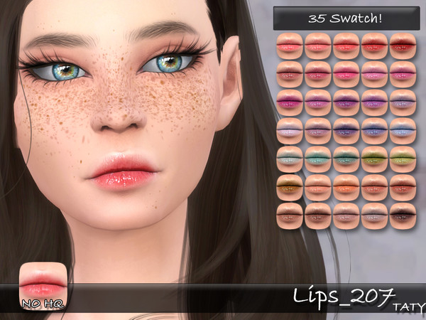 Sims 4 — [Ts4]Taty_Lips_207 by tatygagg — - Female, Male - Human, Alien - Teen to Elder - Hq Compatible