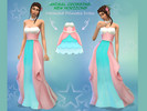 Sims 4 — Animal Crossing - Mermaid Princess Gown - Mesh needed by PrincipalCellist — Animal Crossing - Mermaid Princess