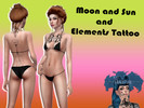 Sims 4 — Moon and Sund and Elements by Alix_Dekostube — Tattoos by Alixdekostube