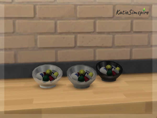 Sims 4 — Nespresso Capsule dispenser by Katiesimspire — Nespresso capsule dispenser decoration: 3 swatches: - black -