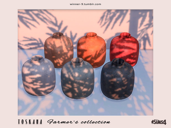 Sims 4 — Toskana Vase 1 by Winner9 — Vase 1 from my farmer's collection set Toskana, you can find it easy in your game by
