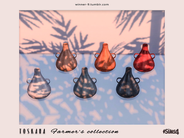 Sims 4 — Toskana Vase 4 by Winner9 — Vase 4 from my farmer's collection set Toskana, you can find it easy in your game by