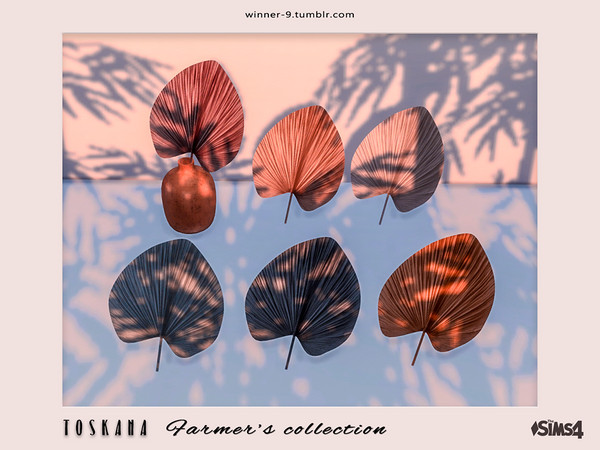 Sims 4 — Toskana Dried palm leaf 1 by Winner9 — Dried palm leaf 1 from my farmer's collection set Toskana, you can find