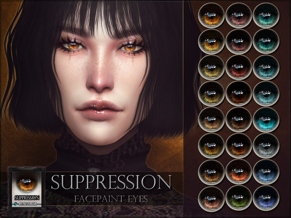 Sims 4 — Suppression Eyes by RemusSirion — Since TSR removed me from their Artist program on 30th of August 2024, this