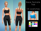 Sims 4 — Female Base Top by aga_k3 — Female top, base game 13 swatches maxis match for teens, adults and elders