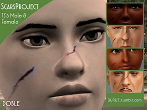 Sims 3 — Scars Project - DOBLE by Buruz — Tumblr: buruz.tumblr.com Scars Project for all genders / all ages. This is the