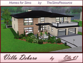 Sims 3 — Villa Debora by ella47 — Beautiful house for your Sims, with a nice Entree. on the main floor. Living room with