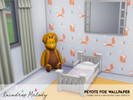 Sims 4 — Peyote Fox Wallpaper by RaindropMelody — A cute Peyote Fox wallpaper, perfect your toddler's room. Included is a
