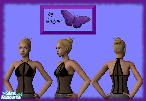 Sims 2 — Black Top by daLyna — Young Adult & Adult Top ..:: Enjoy! ::..