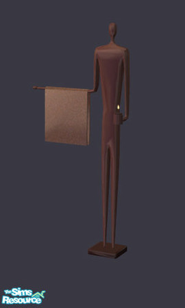 Sims 2 — Chocolate Bathroom - Towel Rack by Sophel21 — Chocolate bathroom with dark wood and chocolate metall. Based on