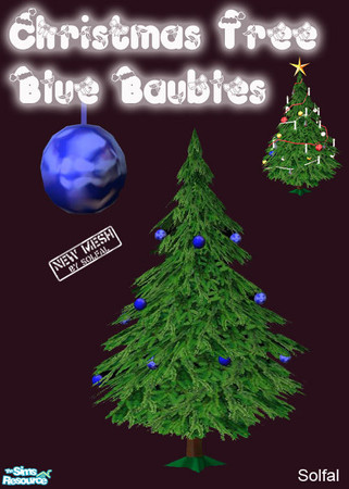 Sims 2 — Christmas Tree Baubles Mesh file by solfal — Baubles to use with my christmas tree. It has 2 colour options, you