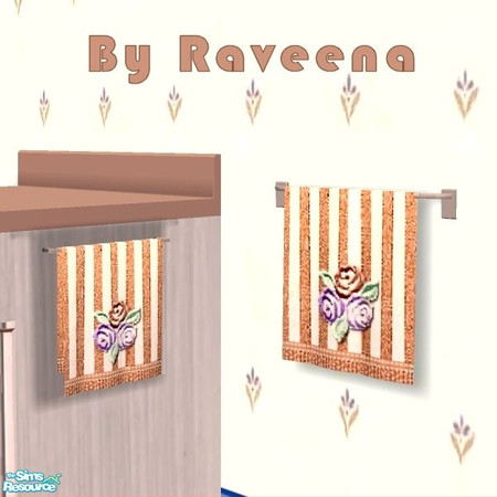 Sims 2 — Peaches and Cream Kitchen - Towel by Raveena — You need Windkeeper's mesh for this object to work in the game.