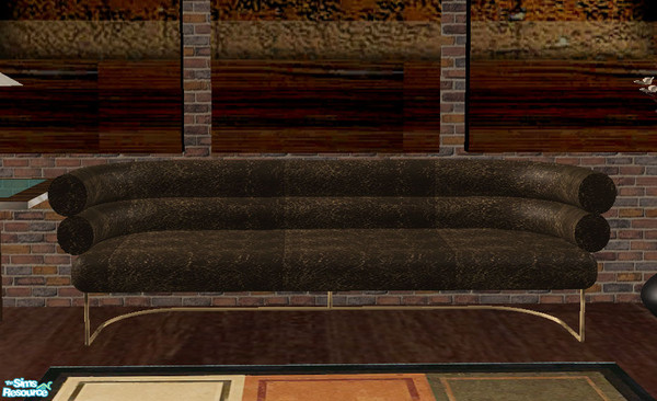 Sims 2 — Chocolate Sofa and Chair Set - Sofa by RockinRobin — Recolor of Reflexsims Belvedere living room set. You must