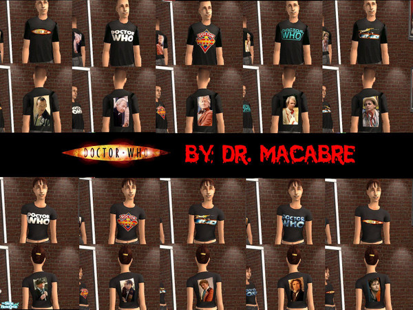 Sims 2 — Dr. Who by Dr. Macabre — Yep you guessed it, Dr. Macabre is letting his nerd out again with a set dedicated to