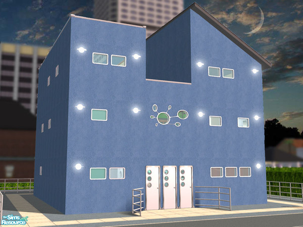 Sims 2 — Club Maxis by LadyMinion — Inspired by the Maxis downtown loading graphic. An exclusive and luxurious club for