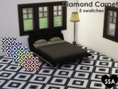 Sims 4 — Diamond Carpet by SulSulAdrianna — A diamond patterned carpet in 5 colors. Enjoy :)