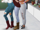 Sims 4 — Texas A&M Gig 'Em Sweatpants - Discover University by jsed — Gig 'Em sweatpants for your Aggie ladies!