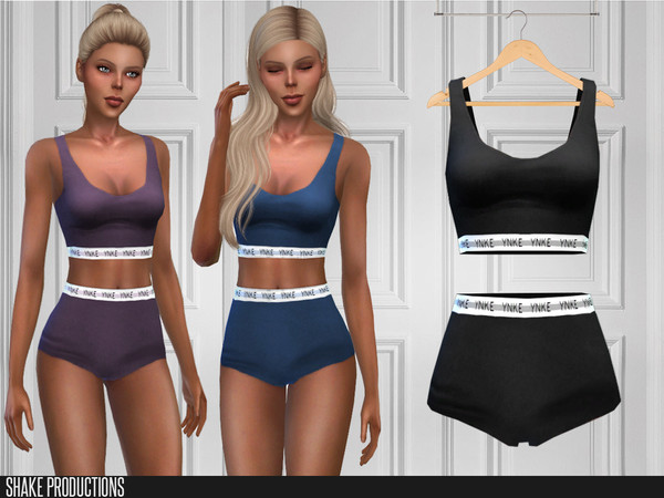Sims 4 — ShakeProductions 481 - Athletic Underwear by ShakeProductions — Tops/Lingerie-Swimsuits Handpainted 14 Colors