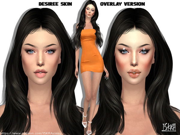Sims 4 — Desiree skin overlay version  by ISKRAsims4 — Combine with any EA or custom skintones skin detail category HQ