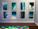 Sims 4 — White and blue sea paintings by amethyst_dragon — - 8 colors - retexture
