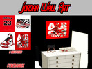 Sims 4 — Jordan Wall Art by PureRadianceSim — -6 swatches -base game compatible