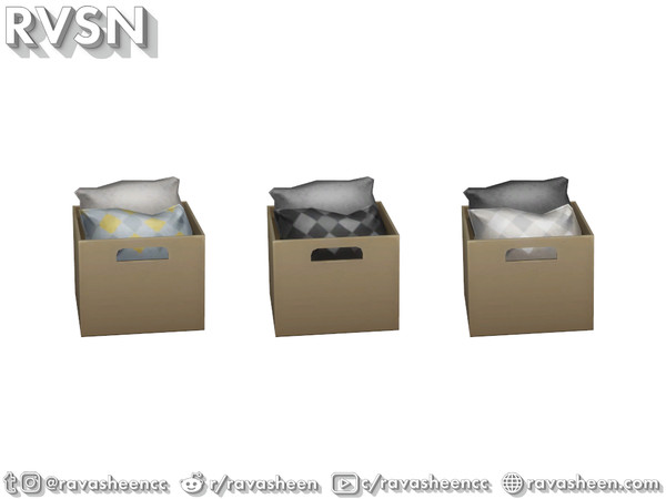 Sims 4 — Storage Squared Pillow Insert by RAVASHEEN — The ultimate storage system comes in the form of a square! Complete