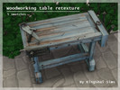 Sims 4 — Woodworking Table Retexture by KingShai — Alpha retexture of the base game woodworking table. Just a simple