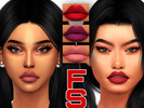 Sims 4 — Lips 02 by FamSimsss — Lipstick 10 swatches Base game Compatible Custom Thumbnail