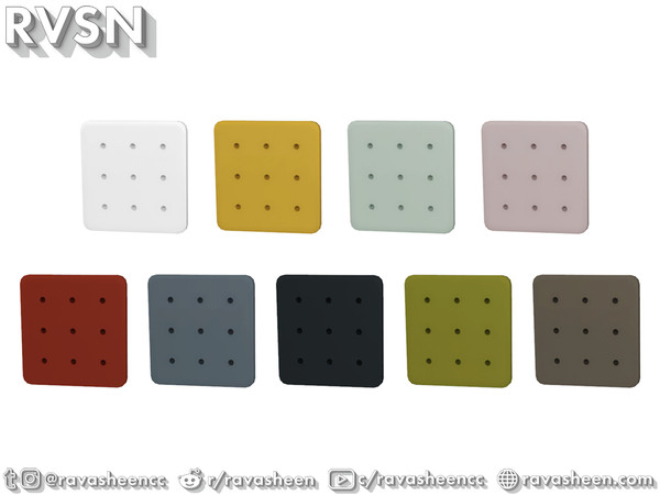Sims 4 — Peg To Differ 2.0 - Large Pegboard by RAVASHEEN — The best wall organizer might be the one you design yourself.