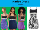 Sims 4 — Harley Dress by ExtraNoNo — Harley dress - 5 swatches Basegame Mew mesh Enjoy your game!
