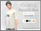 Sims 4 — BTS' SUGA Inspired FG/SG Shirts - Mesh needed by soyosims — Set of t-shirt recolours inspired by the shirt