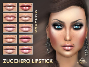 Sims 4 — Zucchero Lipstick by Devirose — Wonderful very nude colors for lips, elegant and chic. For a sober make-up and