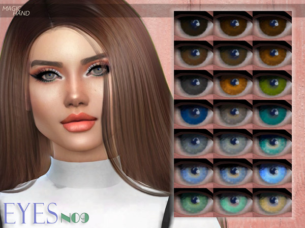 Sims 4 — [MH] Eyes N09 by MagicHand — --21 available colors-- --Compatible with HQ settings-- --CAS thumbnail-- Enjoy!
