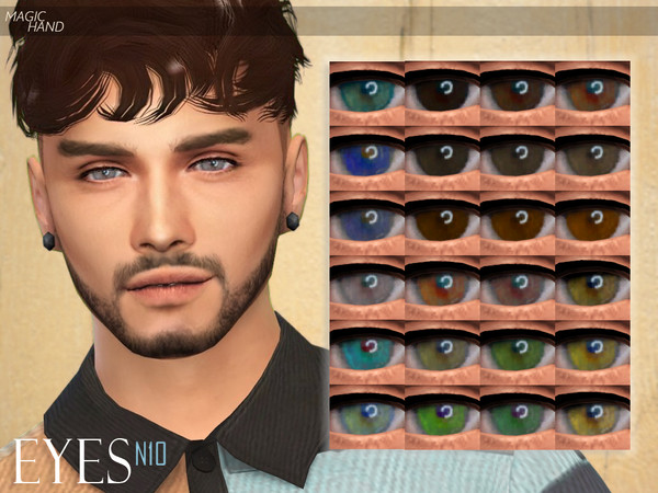 Sims 4 — [MH] Eyes N10 by MagicHand — --24 available colors-- --Compatible with HQ settings-- --CAS thumbnail-- Enjoy!