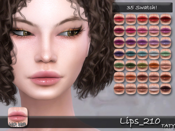 Sims 4 — [Ts4]Taty_Lips_210 by tatygagg — - Female, Male - Human, Alien - Teen to Elder - Hq Compatible