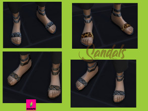 Sims 4 — Sandals by Aleida92 — Base game only Thanks all cc creators 
