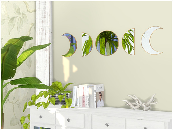Sims 4 — [BohoMirrorsSet] - Mirror Moon phases G by Severinka_ — Mirror Moon phases gorizontal in a Boho style From the